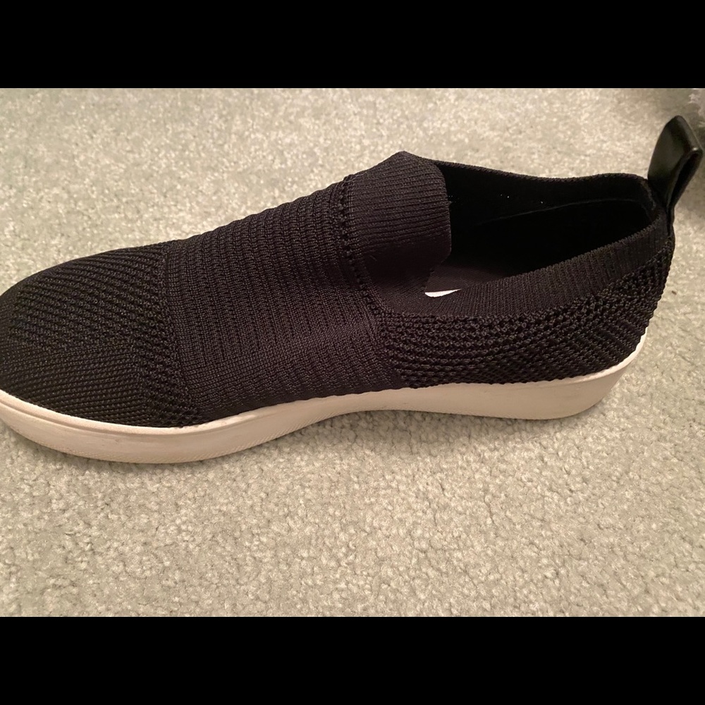 Steve Madden black slip on sneakers